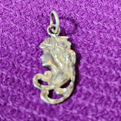 Sterling Victorian Lady Pendant