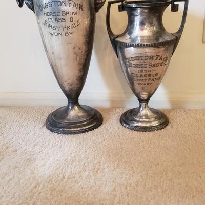 2 horse trophies 1931 Kingston Fair