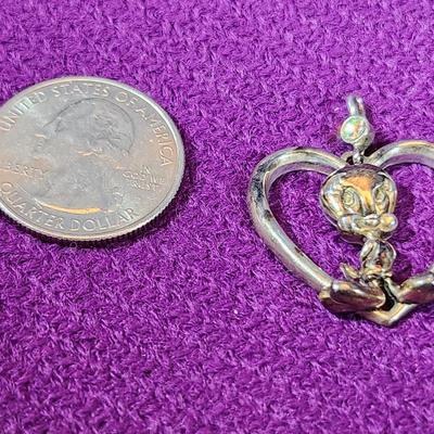 Lenox Sterling Tweety-Bird Pendant with Diamond
