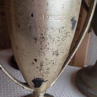 3 vintage trophies
