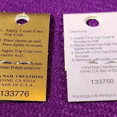 Pair of 14K Gold Nail Charms
