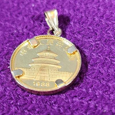 1/10th Ozt Au Gold Coin Pendant