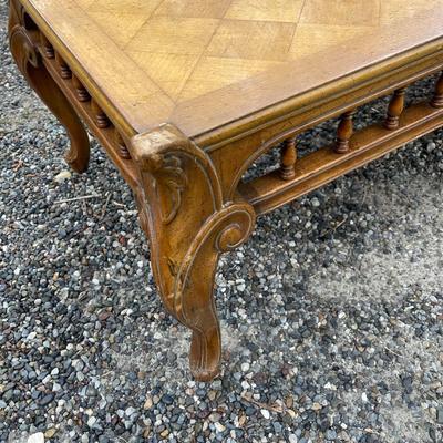 Lot 107 - Rustic French Provincial Coffee Table
