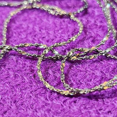 Sterling Silver Rough Woven 28-Inch Necklace