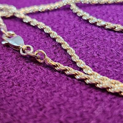 14K Gold Woven 20-Inch Necklace