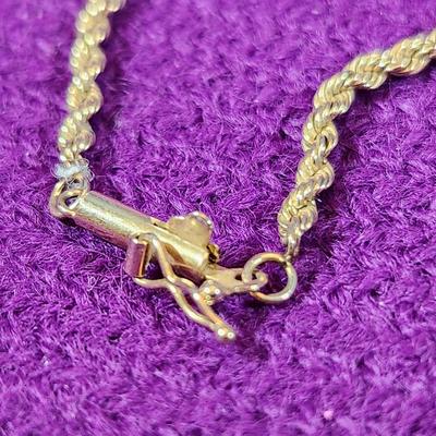 14K Gold Woven 20-Inch Necklace