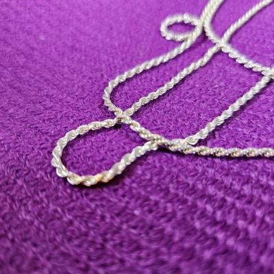Sterling Silver 28-Inch Woven Necklace