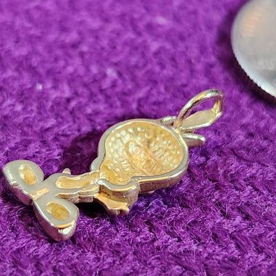 14K Gold Tweety=Bird Pendant