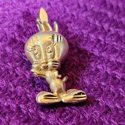 14K Gold Tweety=Bird Pendant