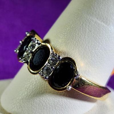 Black Onyx Costume Ring