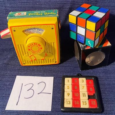 Vintage Games and Toy Music Box