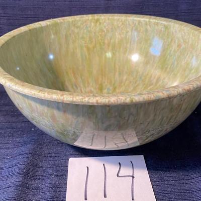 Vintage 8â€ Melmac Confetti/Splatter Bowl