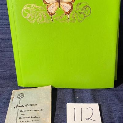1971-1972 Rebekah Scrapbook& 1964 Constitution