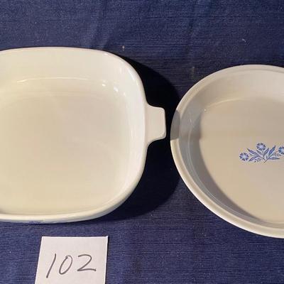 Corning-Ware # 10 No Lid & 9â€ Pie Pan