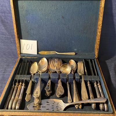 Vintage Box of Silver Plated Dinnerware