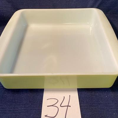 Vintage Lime Green Pyrex 8â€ Ovenware
