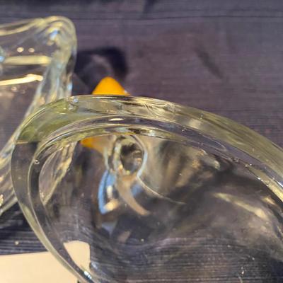 Jeanette Glass Art/Vintage Marigold Carnival Glass Duck