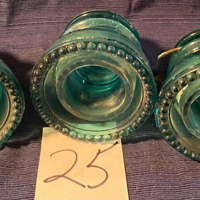 Hemingray 42 Aqua Insulators