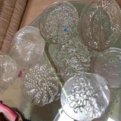 8 Assorted Clear Glass collection