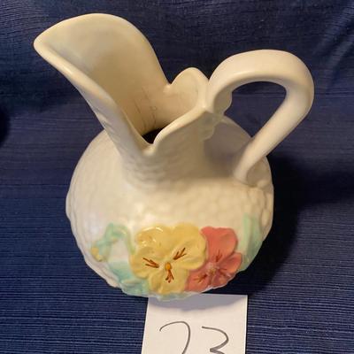 Vintage 1930s wells Pottery Pitcher