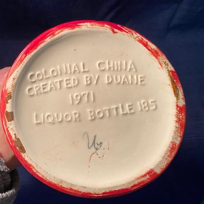 Vintage 1971 KU Ceramic Decanter