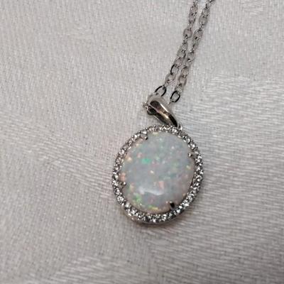 DK Opal With Diamond Accents 18