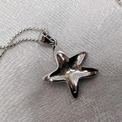 Blue Opal Starfish 16" 925 Necklace