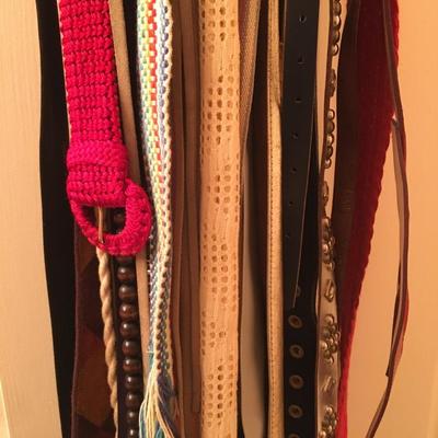Collection of Ladies belts
