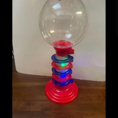 Sweet N Fun 21 Inch Light & Sound Spiral Gumball Bank. Red Candy Machine.Lights up & plays music