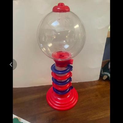 Sweet N Fun 21 Inch Light & Sound Spiral Gumball Bank. Red Candy Machine.Lights up & plays music