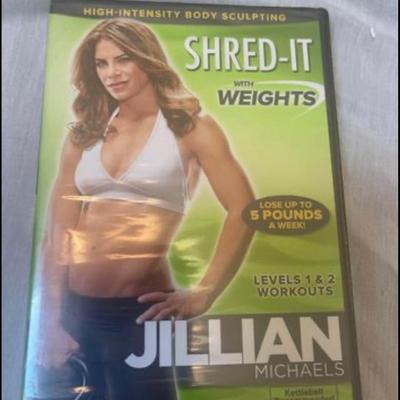 Jillian Michaels set of 4 Jilllian Michaels DVD:s. Two brand new I. Wrapper & 2 slightly used.