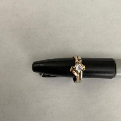 14 KT Diamond Ring / 103 stamp