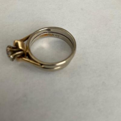 14 KT Diamond Ring / 103 stamp