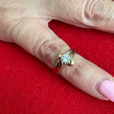 14 KT Diamond Ring / 103 stamp