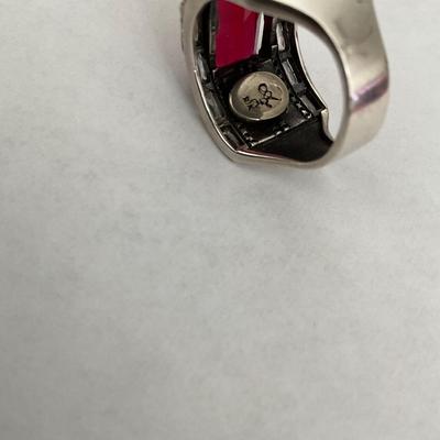 10kT Gold Ring with large Ruby