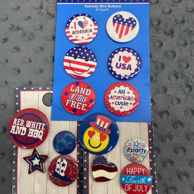 4th of July pins