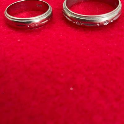 14 kT gold wedding Bands