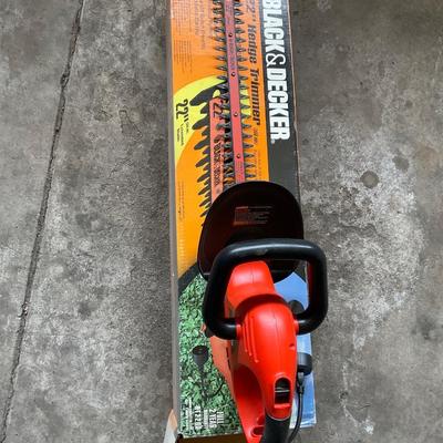 Black and Decker 22â€ Hedge Trimmer.