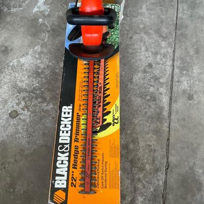 Black and Decker 22â€ Hedge Trimmer.
