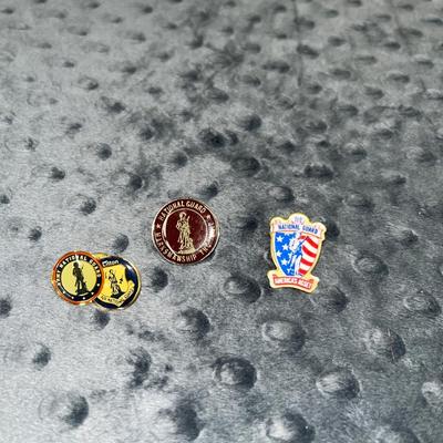 Vtg National Guard Lapel Pins