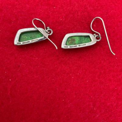 Vintage Sterling silver Barse Earrings Made In Thailand