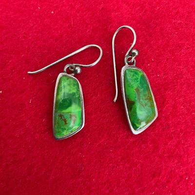 Vintage Sterling silver Barse Earrings Made In Thailand