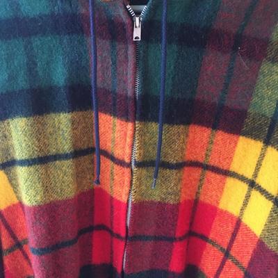 Vintage wool poncho