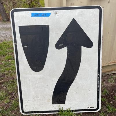 Lot 125 - Metal Road Sign by ECHD