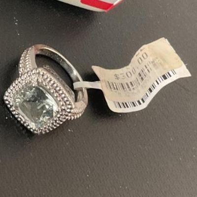 Kohls Green Amethyst Sterling Silver Womenâ€™s Ring Size 6