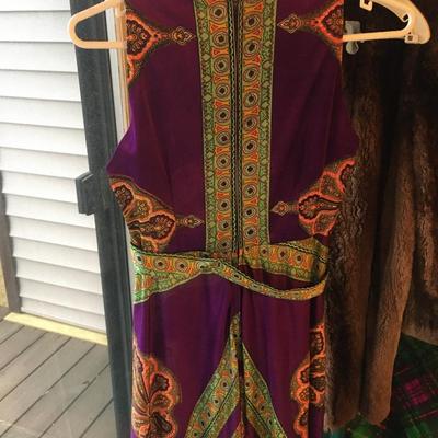 Funky halter top palazzo pant jumpsuit