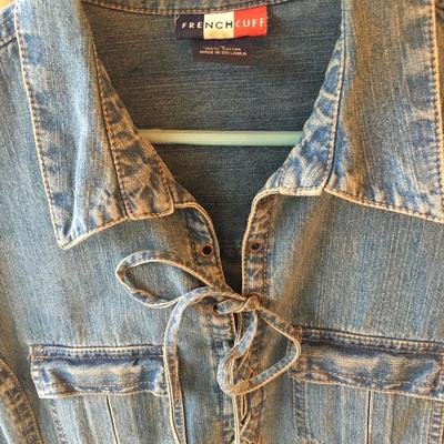French Cuff denim dress