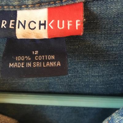 French Cuff denim dress