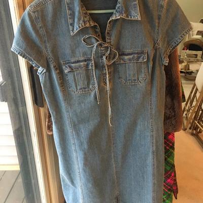 French Cuff denim dress