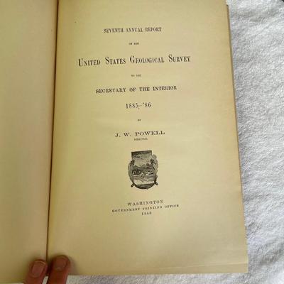 1886 US Geological Survey Book